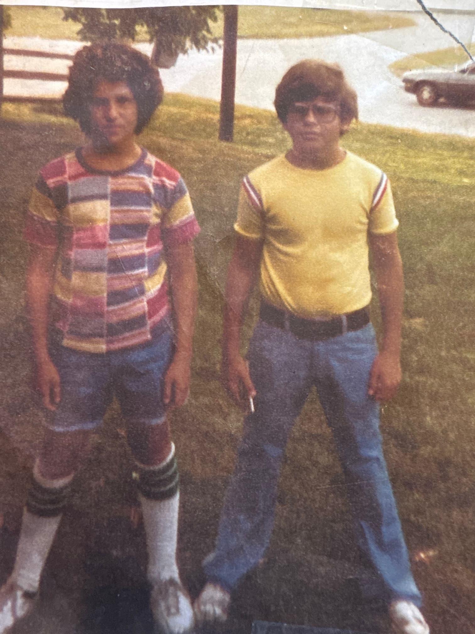 Mike Zanville and Steve Shaffer as young men, before founding Carpet & Vacuum Expo