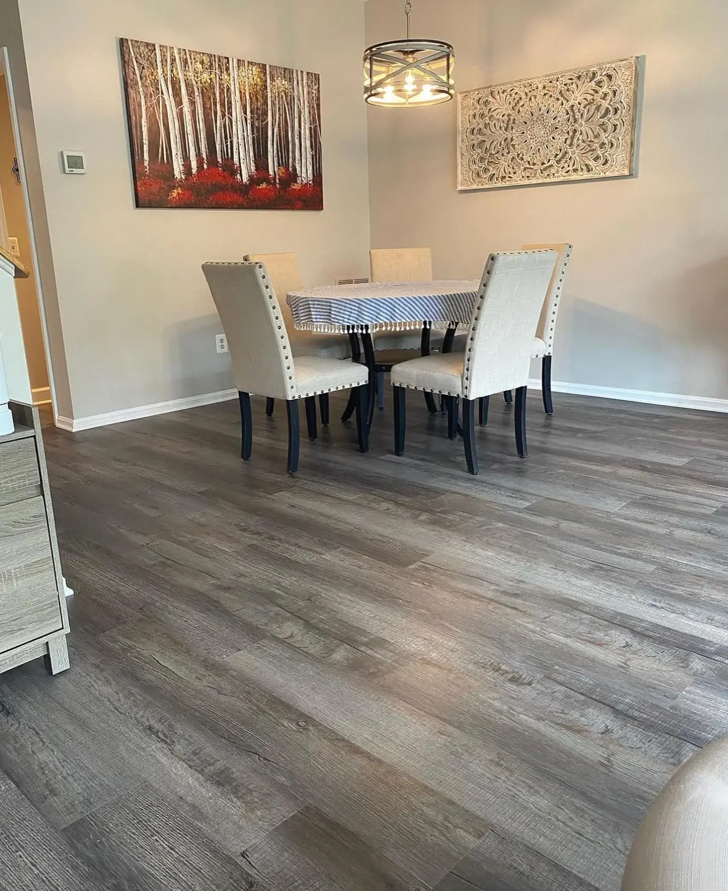 Galveston Oak flooring in the dining area