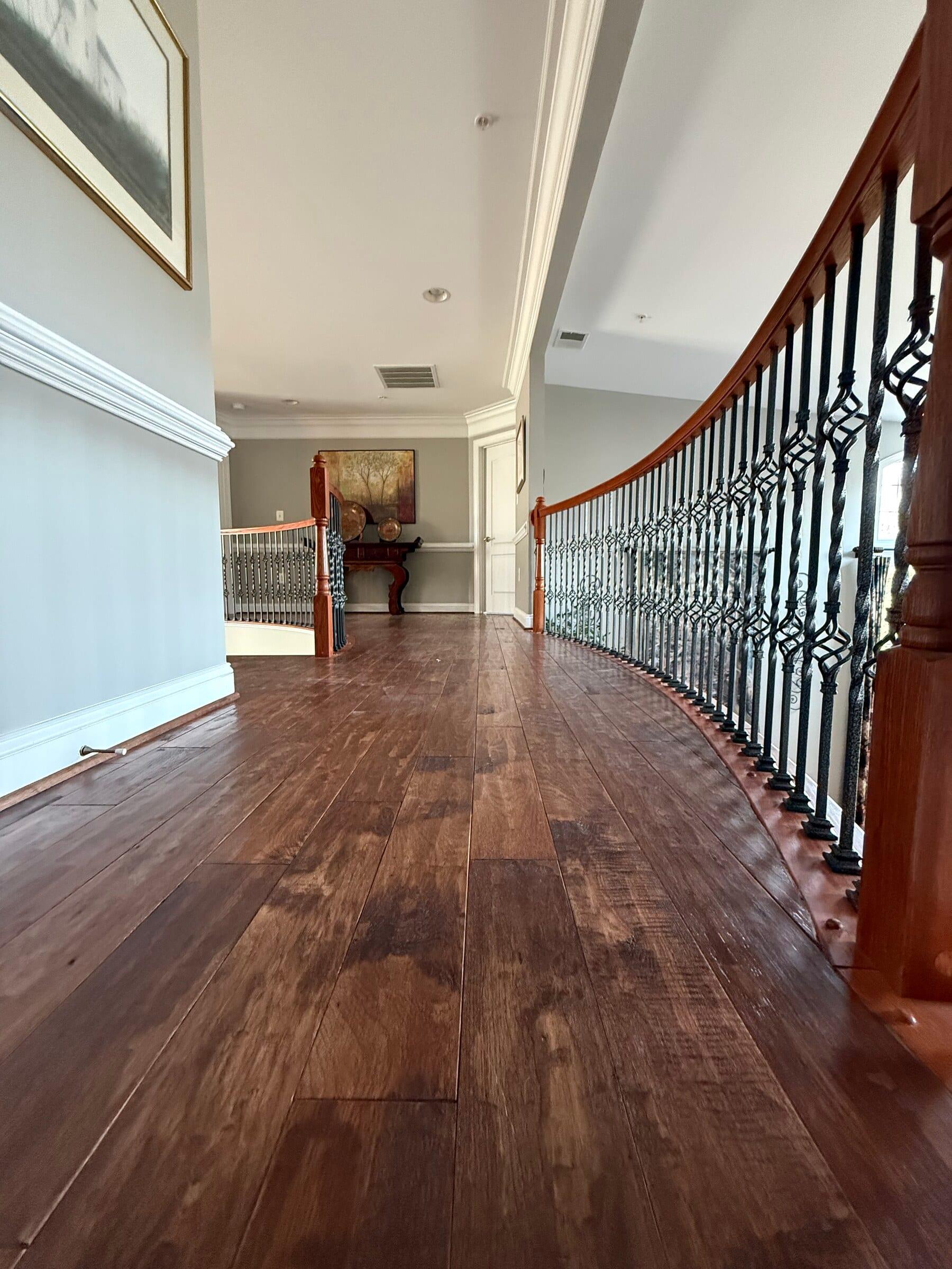 Hardwood floor installed by Carpet & Vacuum Expo